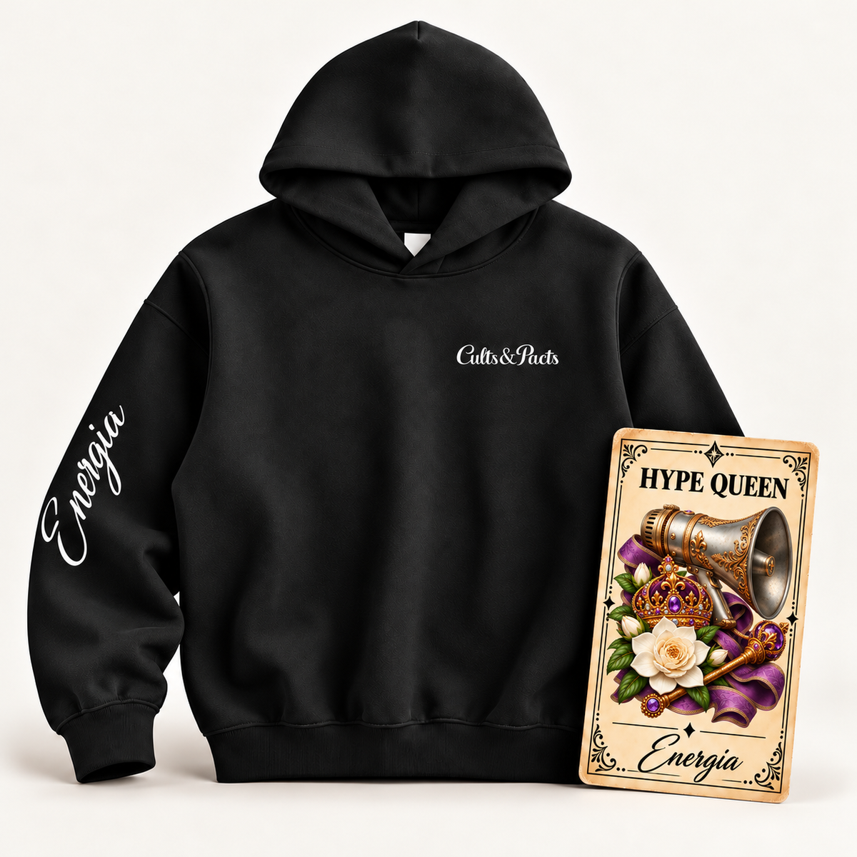Premium Heavyweight Boxy Hoodie | Hype queen - Energia